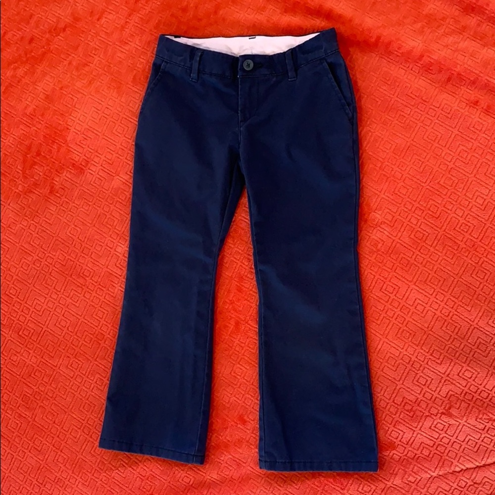 Gap Girls’ Navy Bootcut Uniform Pants - sz 5